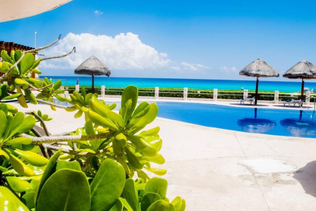 Villas Marlin 108, A Pie De Playa, Albercas, Jacuzi, Ubicacion Inmejorable Cancun Luaran gambar