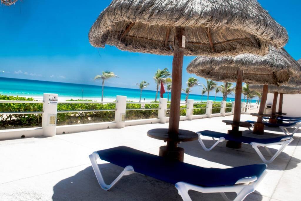 Villas Marlin 108, A Pie De Playa, Albercas, Jacuzi, Ubicacion Inmejorable Cancun Luaran gambar